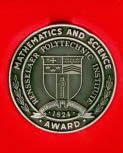 Math & Science Medal from Rensselaer Institute